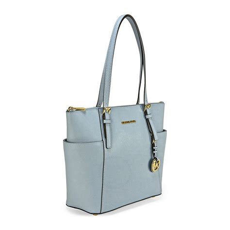 michael kors pale blue jet set tote